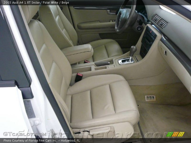 Polar White / Beige 2003 Audi A4 1.8T Sedan