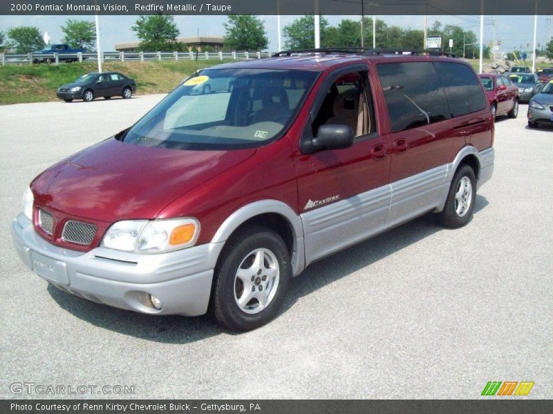 Redfire Metallic / Taupe 2000 Pontiac Montana Vision