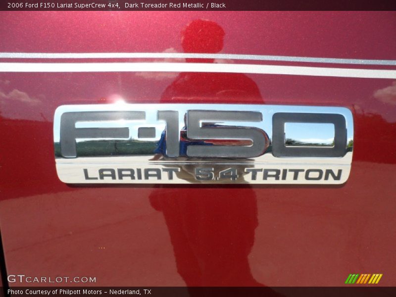 Dark Toreador Red Metallic / Black 2006 Ford F150 Lariat SuperCrew 4x4