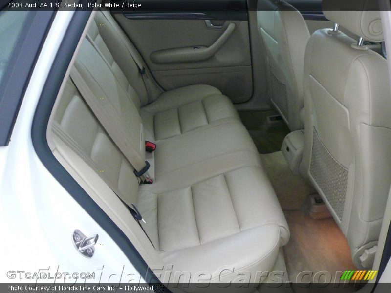 Polar White / Beige 2003 Audi A4 1.8T Sedan