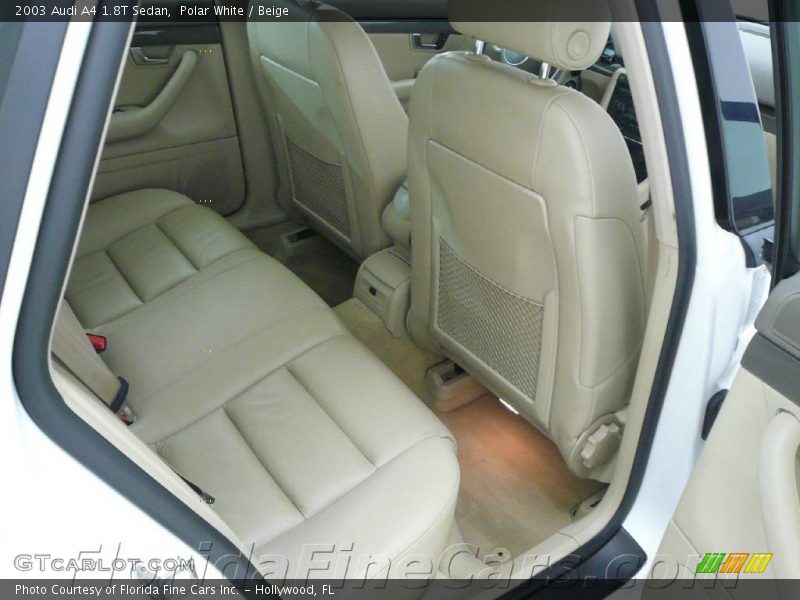 Polar White / Beige 2003 Audi A4 1.8T Sedan