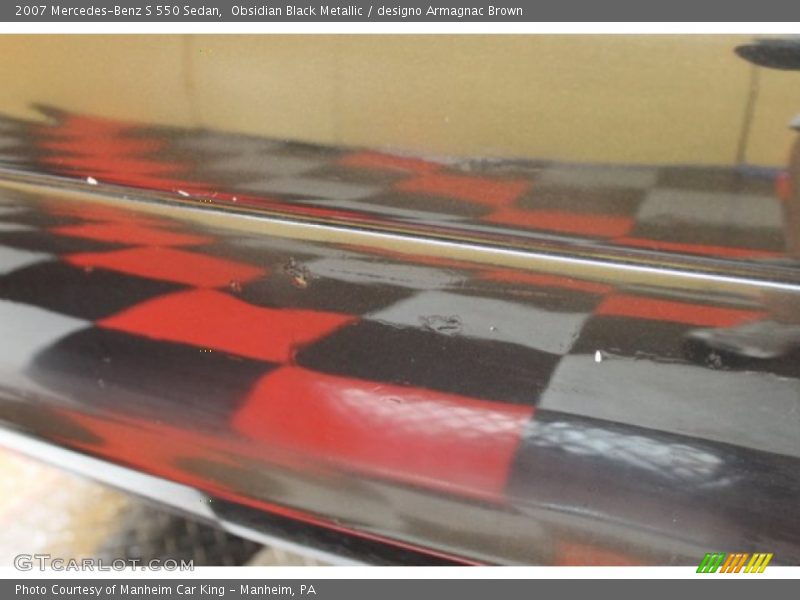 Obsidian Black Metallic / designo Armagnac Brown 2007 Mercedes-Benz S 550 Sedan