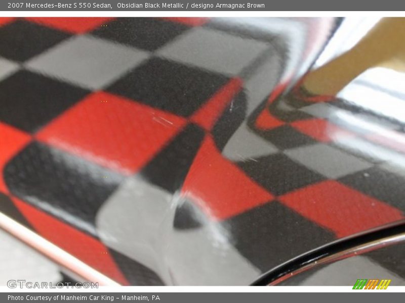 Obsidian Black Metallic / designo Armagnac Brown 2007 Mercedes-Benz S 550 Sedan