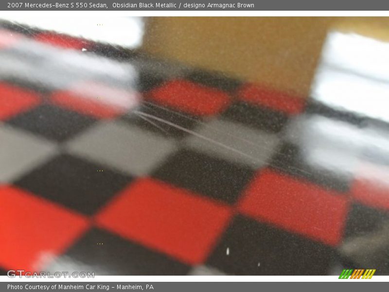 Obsidian Black Metallic / designo Armagnac Brown 2007 Mercedes-Benz S 550 Sedan