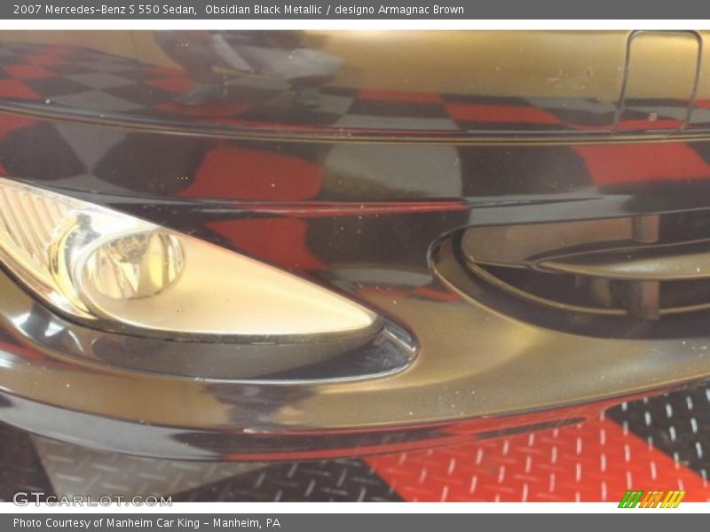 Obsidian Black Metallic / designo Armagnac Brown 2007 Mercedes-Benz S 550 Sedan