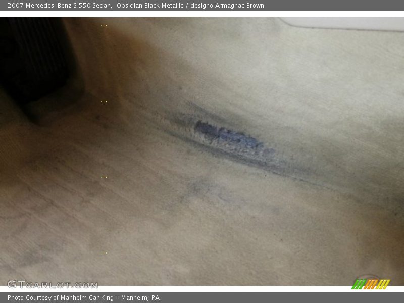Obsidian Black Metallic / designo Armagnac Brown 2007 Mercedes-Benz S 550 Sedan