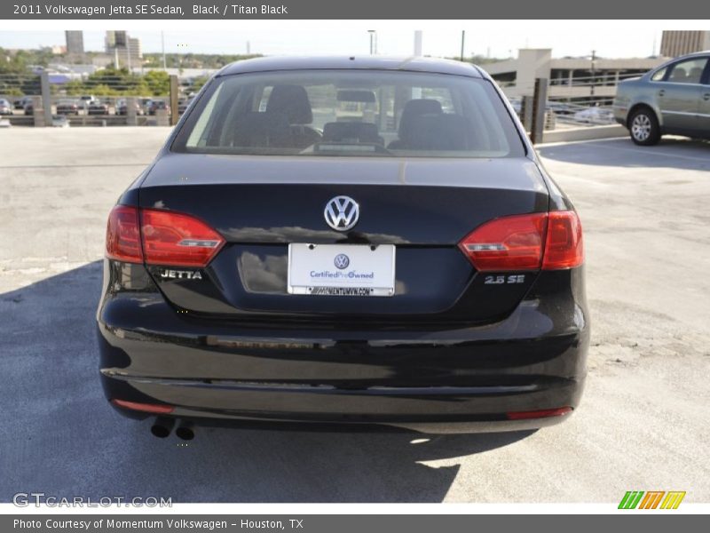 Black / Titan Black 2011 Volkswagen Jetta SE Sedan
