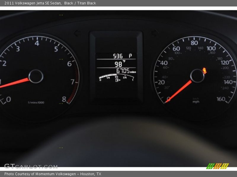 Black / Titan Black 2011 Volkswagen Jetta SE Sedan