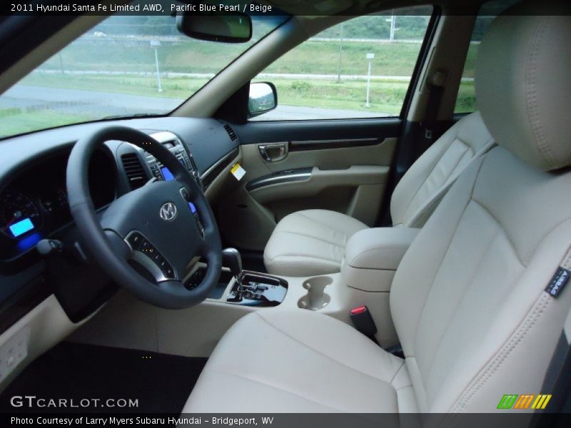  2011 Santa Fe Limited AWD Beige Interior