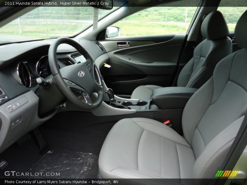  2011 Sonata Hybrid Gray Interior