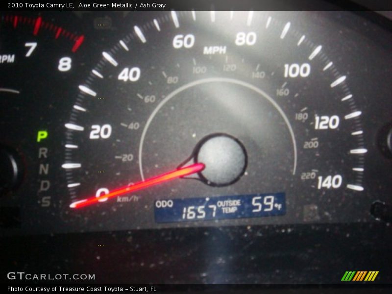 Aloe Green Metallic / Ash Gray 2010 Toyota Camry LE