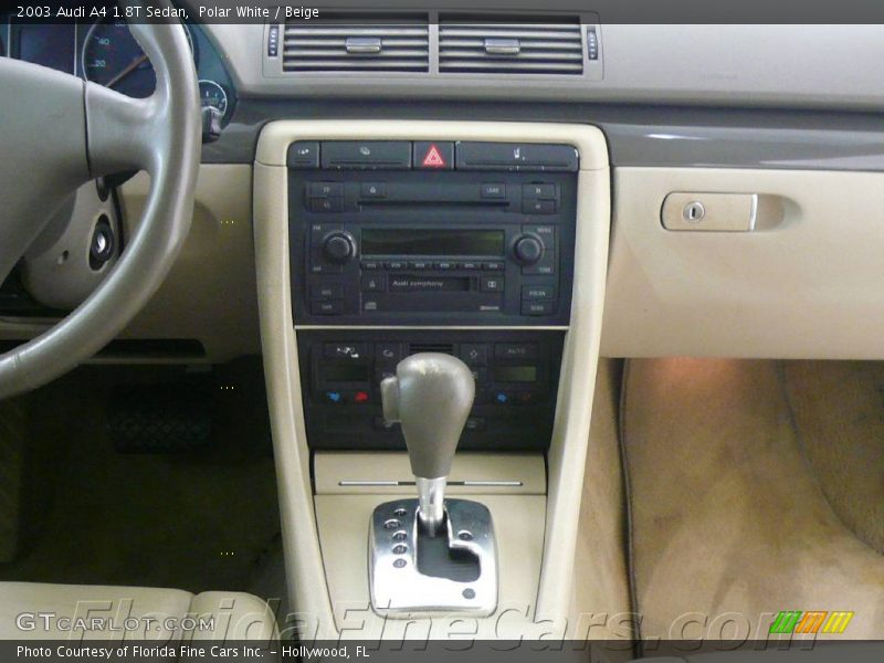 Polar White / Beige 2003 Audi A4 1.8T Sedan
