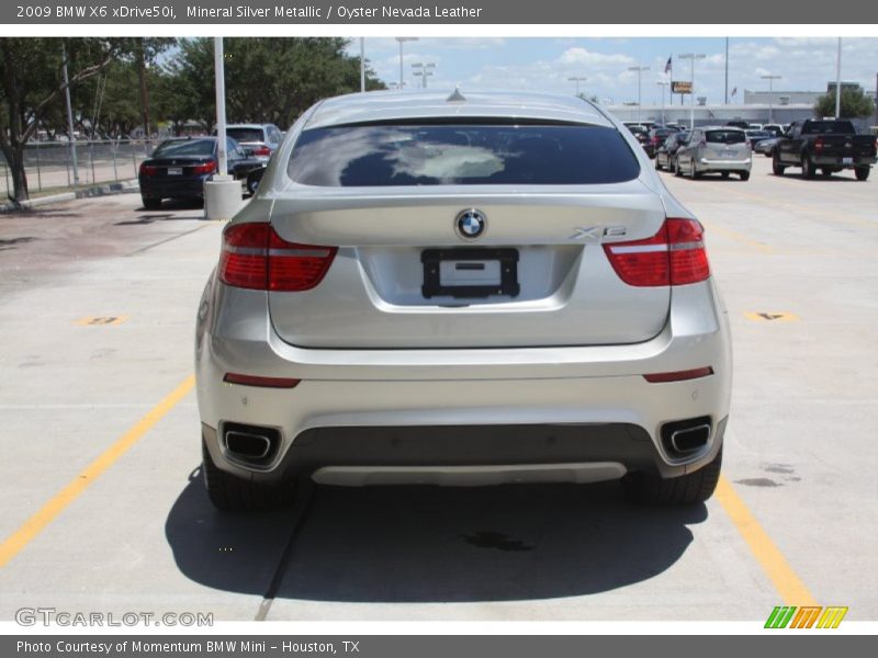 Mineral Silver Metallic / Oyster Nevada Leather 2009 BMW X6 xDrive50i