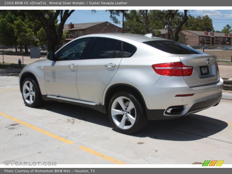 Mineral Silver Metallic / Oyster Nevada Leather 2009 BMW X6 xDrive50i