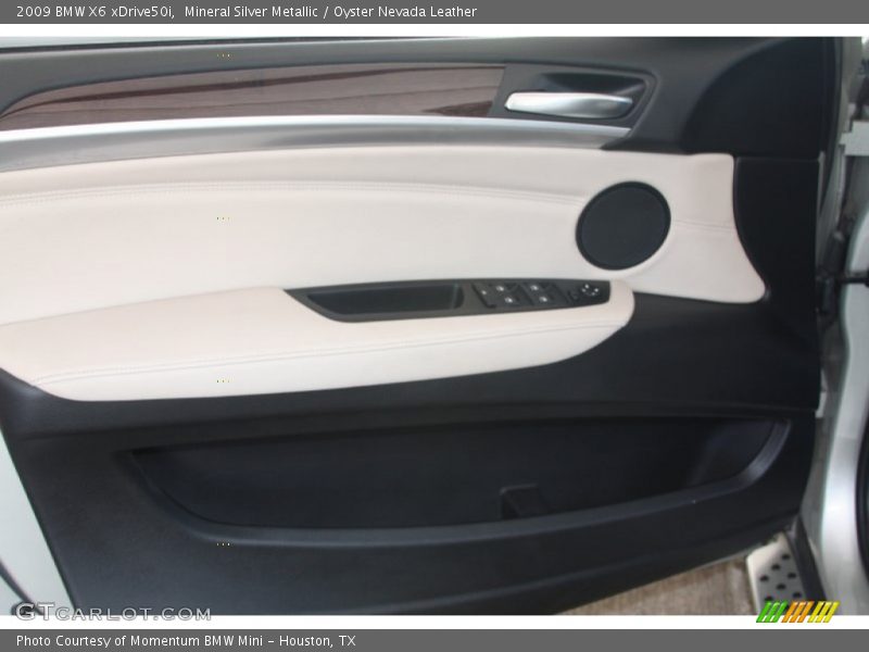 Mineral Silver Metallic / Oyster Nevada Leather 2009 BMW X6 xDrive50i