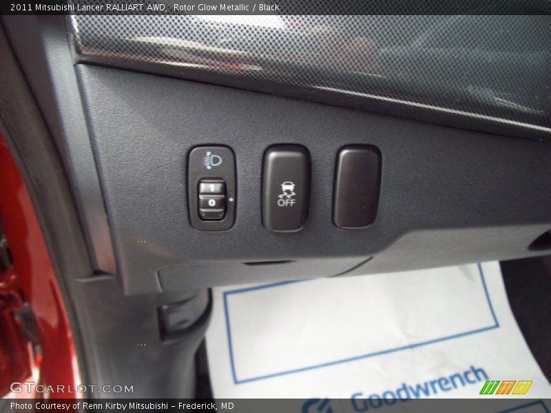Rotor Glow Metallic / Black 2011 Mitsubishi Lancer RALLIART AWD
