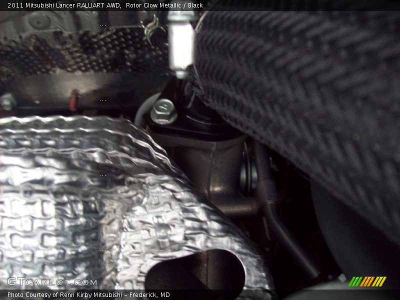 Rotor Glow Metallic / Black 2011 Mitsubishi Lancer RALLIART AWD