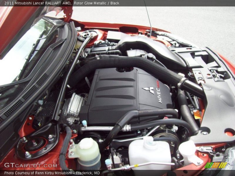 Rotor Glow Metallic / Black 2011 Mitsubishi Lancer RALLIART AWD