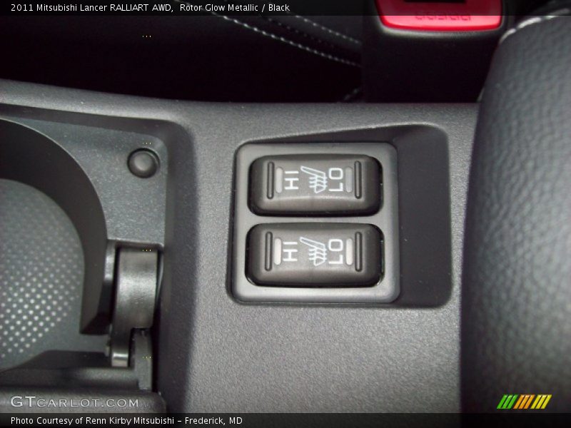 Rotor Glow Metallic / Black 2011 Mitsubishi Lancer RALLIART AWD