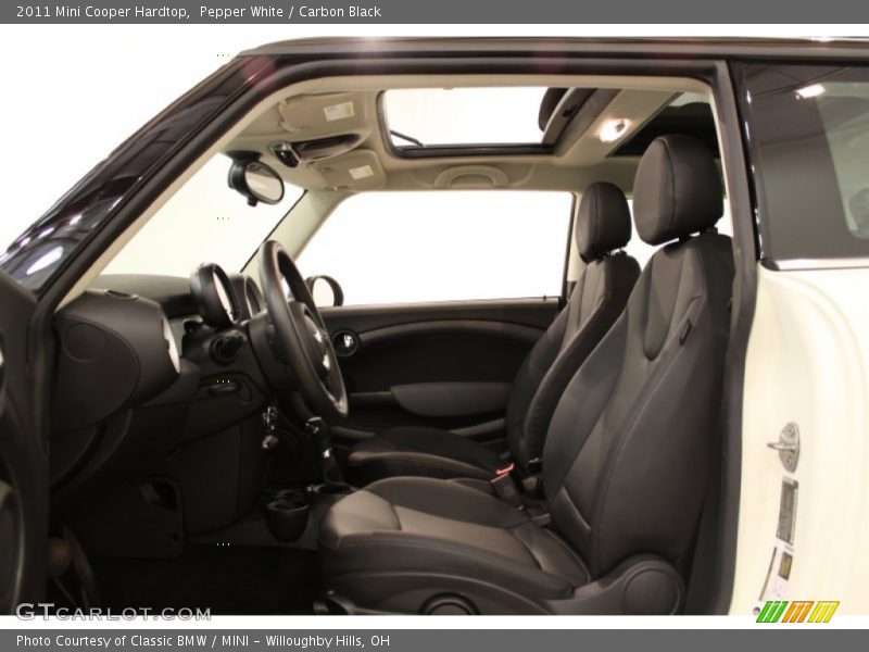 Pepper White / Carbon Black 2011 Mini Cooper Hardtop