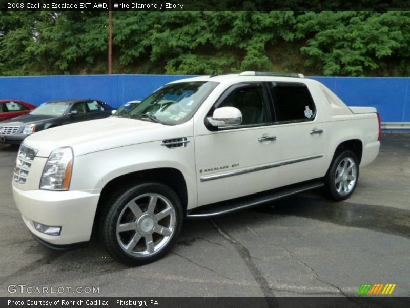 White Diamond / Ebony 2008 Cadillac Escalade EXT AWD