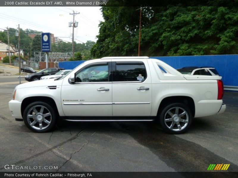 White Diamond / Ebony 2008 Cadillac Escalade EXT AWD