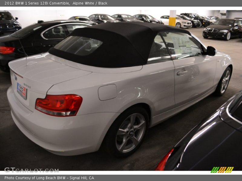 Alpine White / Black 2012 BMW 1 Series 128i Convertible
