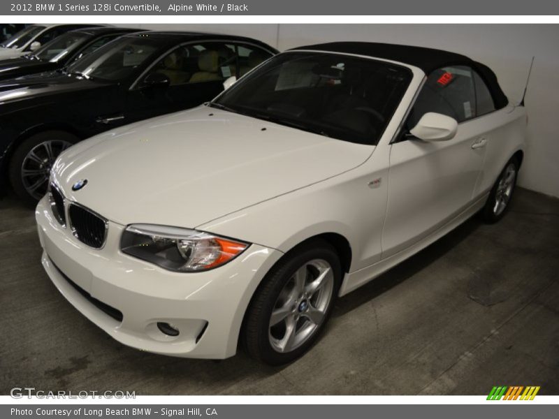 Alpine White / Black 2012 BMW 1 Series 128i Convertible