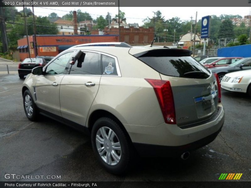 Gold Mist / Shale/Brownstone 2010 Cadillac SRX 4 V6 AWD