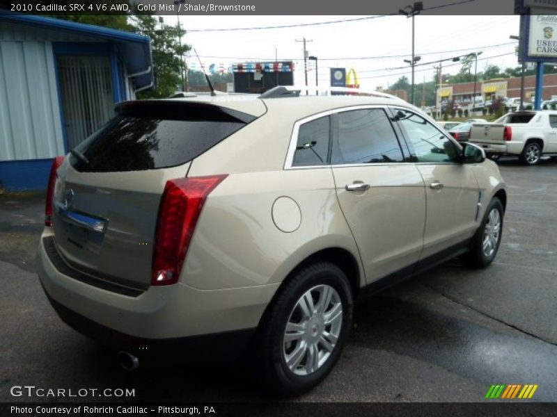 Gold Mist / Shale/Brownstone 2010 Cadillac SRX 4 V6 AWD