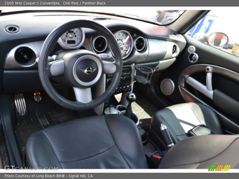  2005 Cooper S Convertible Panther Black Interior