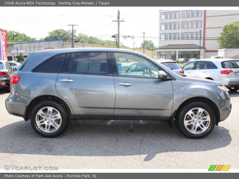 Sterling Gray Metallic / Taupe 2008 Acura MDX Technology