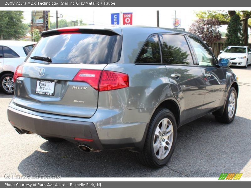 Sterling Gray Metallic / Taupe 2008 Acura MDX Technology