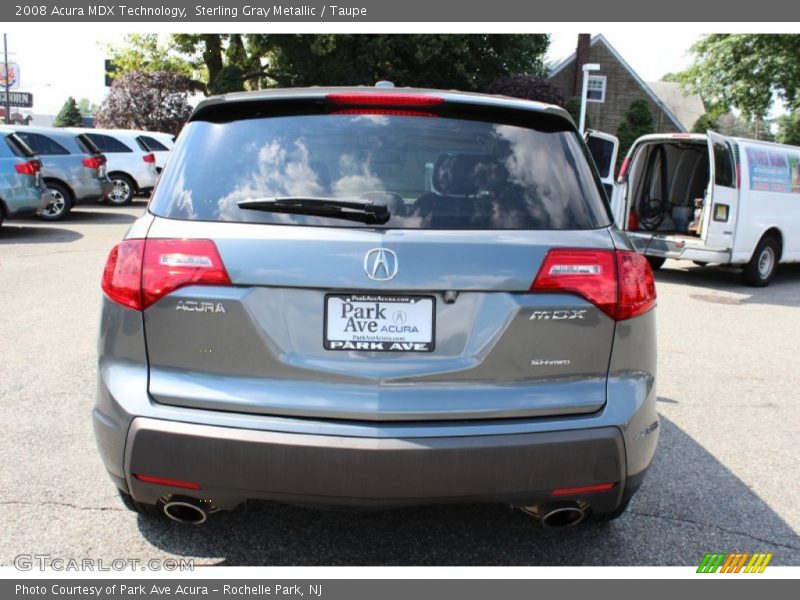 Sterling Gray Metallic / Taupe 2008 Acura MDX Technology