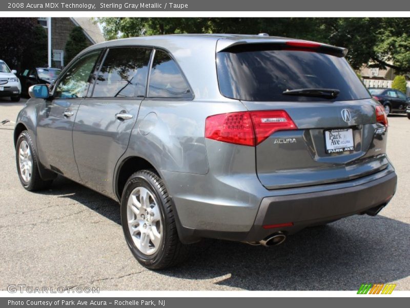 Sterling Gray Metallic / Taupe 2008 Acura MDX Technology
