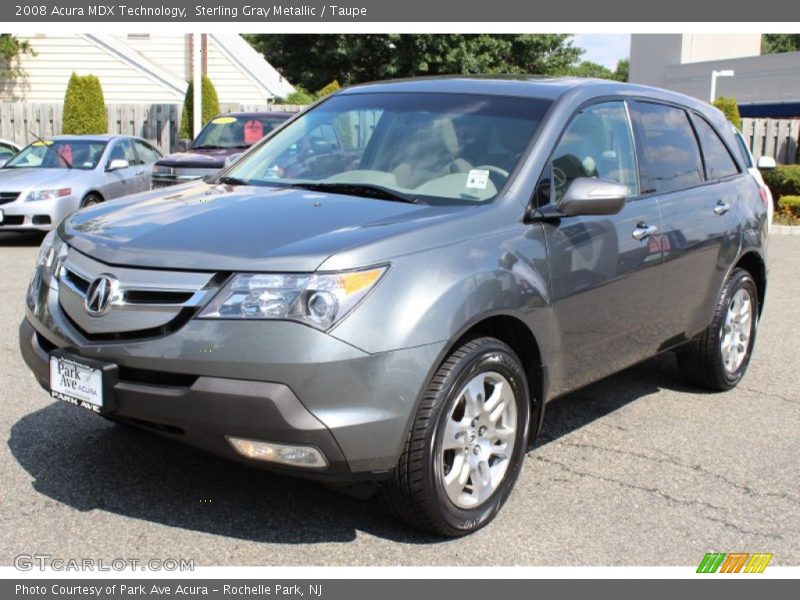 Sterling Gray Metallic / Taupe 2008 Acura MDX Technology