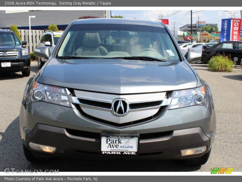 Sterling Gray Metallic / Taupe 2008 Acura MDX Technology