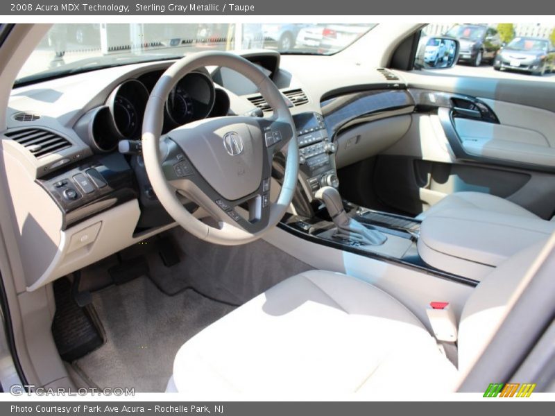 Sterling Gray Metallic / Taupe 2008 Acura MDX Technology