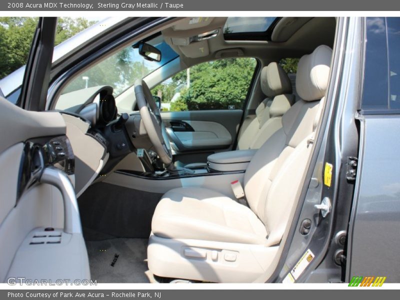 Sterling Gray Metallic / Taupe 2008 Acura MDX Technology