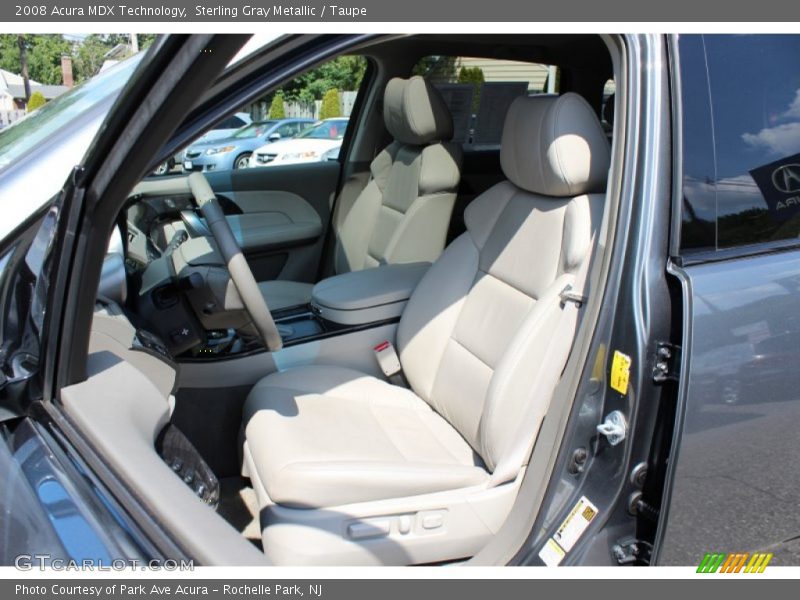 Sterling Gray Metallic / Taupe 2008 Acura MDX Technology