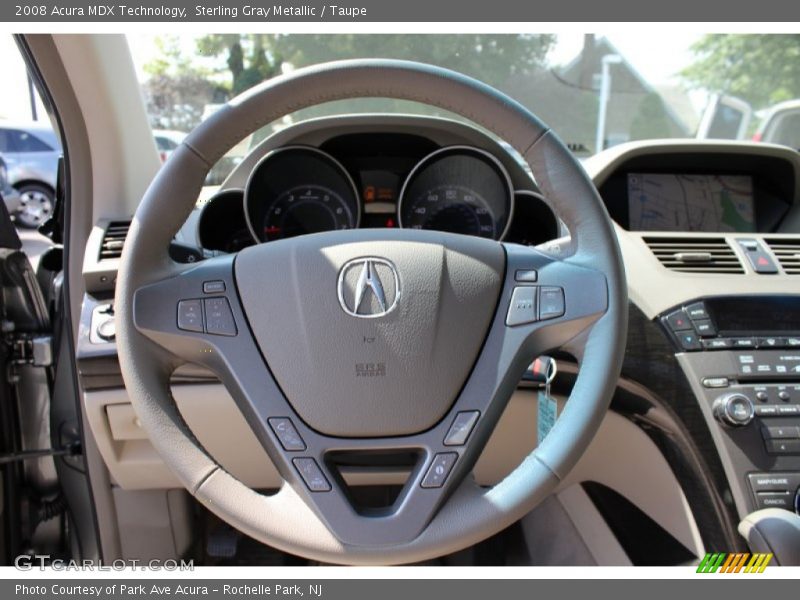 Sterling Gray Metallic / Taupe 2008 Acura MDX Technology