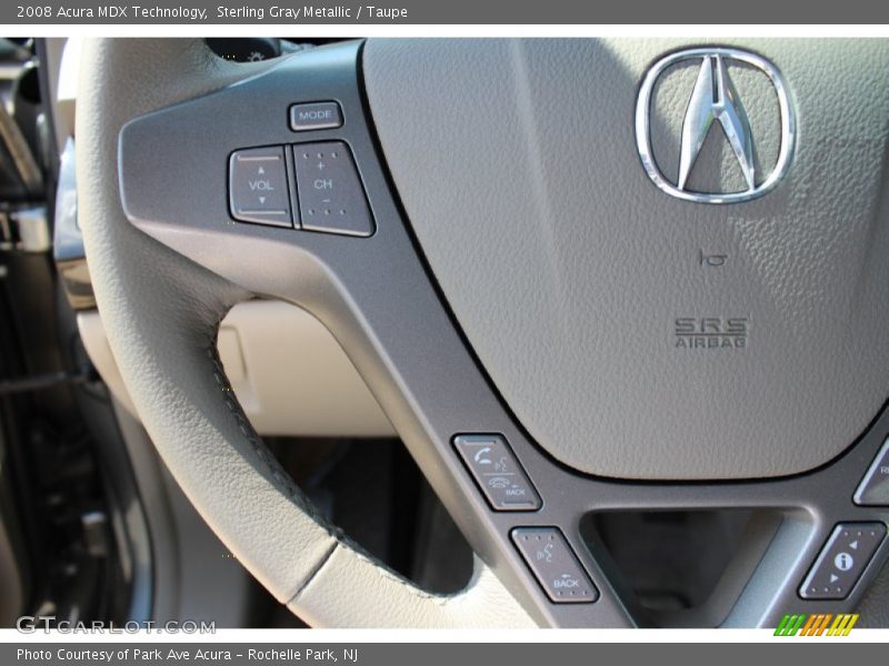 Sterling Gray Metallic / Taupe 2008 Acura MDX Technology