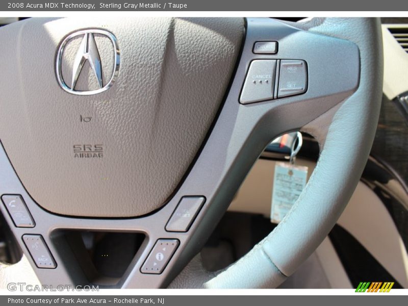 Sterling Gray Metallic / Taupe 2008 Acura MDX Technology