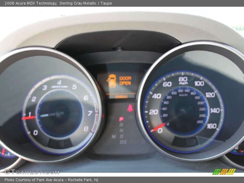 Sterling Gray Metallic / Taupe 2008 Acura MDX Technology