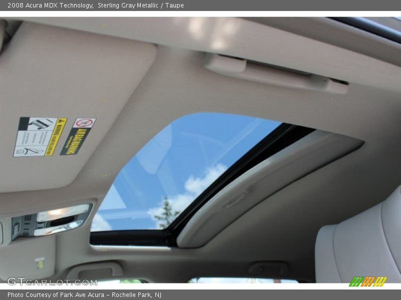 Sterling Gray Metallic / Taupe 2008 Acura MDX Technology