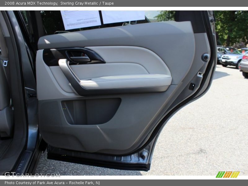 Sterling Gray Metallic / Taupe 2008 Acura MDX Technology