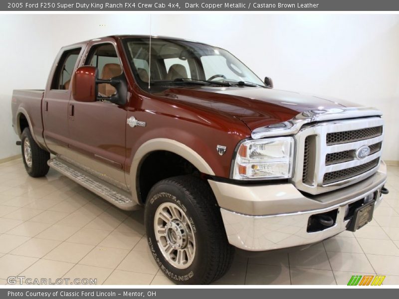 Dark Copper Metallic / Castano Brown Leather 2005 Ford F250 Super Duty King Ranch FX4 Crew Cab 4x4