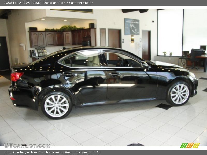Obsidian Black / Cashmere Beige 2008 Lexus IS 250 AWD