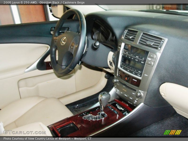 Obsidian Black / Cashmere Beige 2008 Lexus IS 250 AWD
