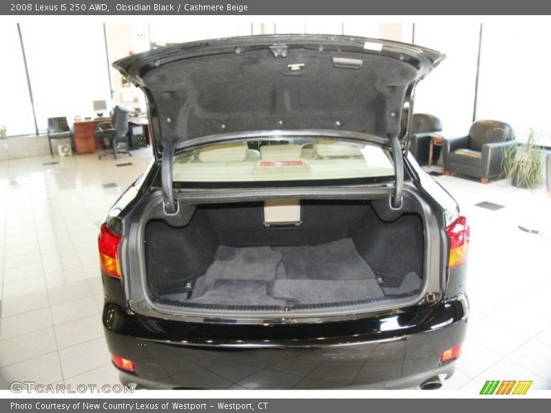 Obsidian Black / Cashmere Beige 2008 Lexus IS 250 AWD